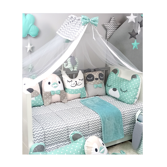 Σετ Κούνιας 3τμχ Tiny Friends Βεραμάν Baby Star Σετ Κούνιας 3τμχ Tiny Friends Βεραμάν Baby Star