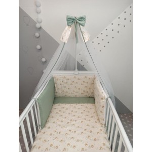 Σετ Κούνιας 6τμχ Εμπριμέ Hugs Μπεζ Φόντο Baby Star Σετ Κούνιας 6τμχ Εμπριμέ Hugs Μπεζ Φόντο Baby Star