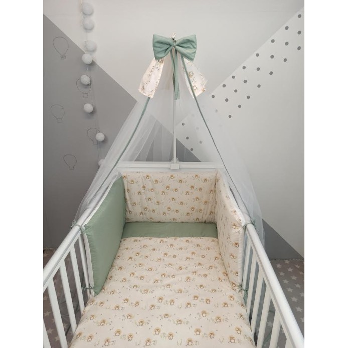 Σετ Κούνιας 6τμχ Εμπριμέ Hugs Μπεζ Φόντο Baby Star Σετ Κούνιας 6τμχ Εμπριμέ Hugs Μπεζ Φόντο Baby Star