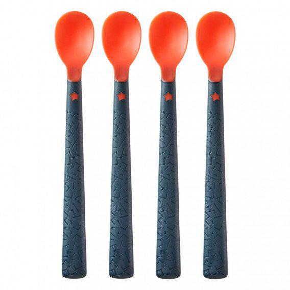 Σετ Κουταλάκια Θερμοκρασίας Με Αντιβακτηριακή Επίστρωση 4τμχ 4m+ Tommee Tippee