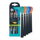 Σετ Μαλακά Κουτάλια Με Αντιβακτηριακή Επίστρωση 5τμχ 4m+ Tommee Tippee