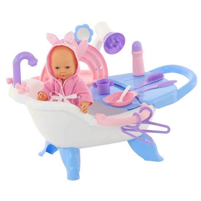 Σετ Μπάνιου με Μπανάκι και κούκλα Μωρό Polesie 47243 Σετ Μπάνιου με Μπανάκι και κούκλα Μωρό Polesie 47243