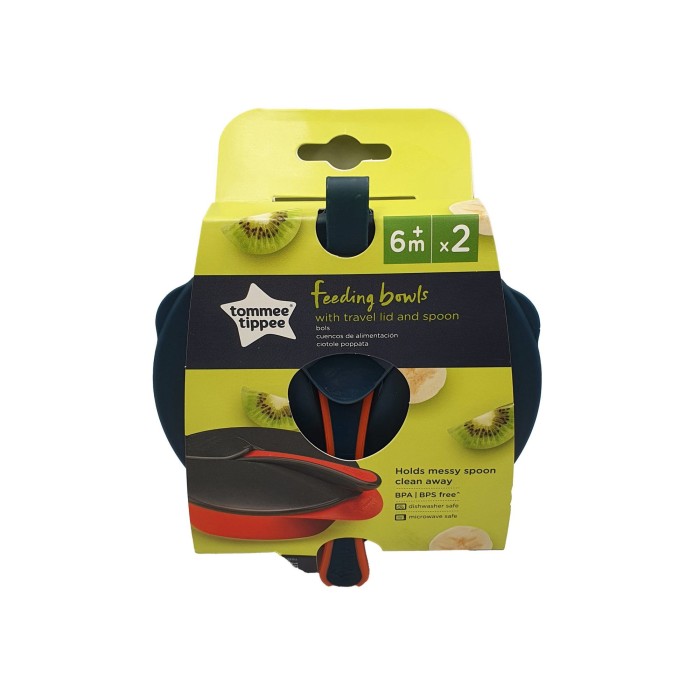 Σετ Μπόλ Φαγητού Με Προστατευτικό Κάλυμμα 6m+ Tommee Tippee