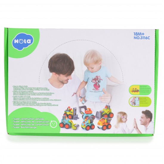 Σετ Οχήματα 6τμχ 3116C Hola Σετ Οχήματα 6τμχ 3116C Hola