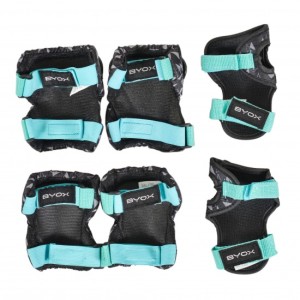 Σετ Παιδικά Προστατευτικά Dazzle Turquoise M (25-50kg) Byox Σετ Παιδικά Προστατευτικά Dazzle Turquoise M (25-50kg) Byox