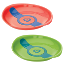 Σετ Πιάτων με Ένδειξη Θερμότητας Πράσινο - Πορτοκαλί 2τμχ Munchkin