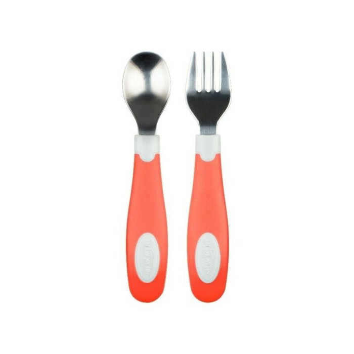 Σετ Πιρούνι Και Κουτάλι Μεταλλικά Κοραλλί Dr Brown Σετ Πιρούνι Και Κουτάλι Μεταλλικά Κοραλλί Dr Brown