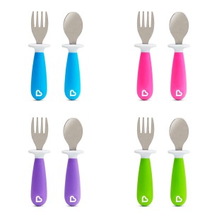 Σετ Πιρούνι & Κουτάλι Ροζ Munchkin Σετ Πιρούνι & Κουτάλι Ροζ Munchkin