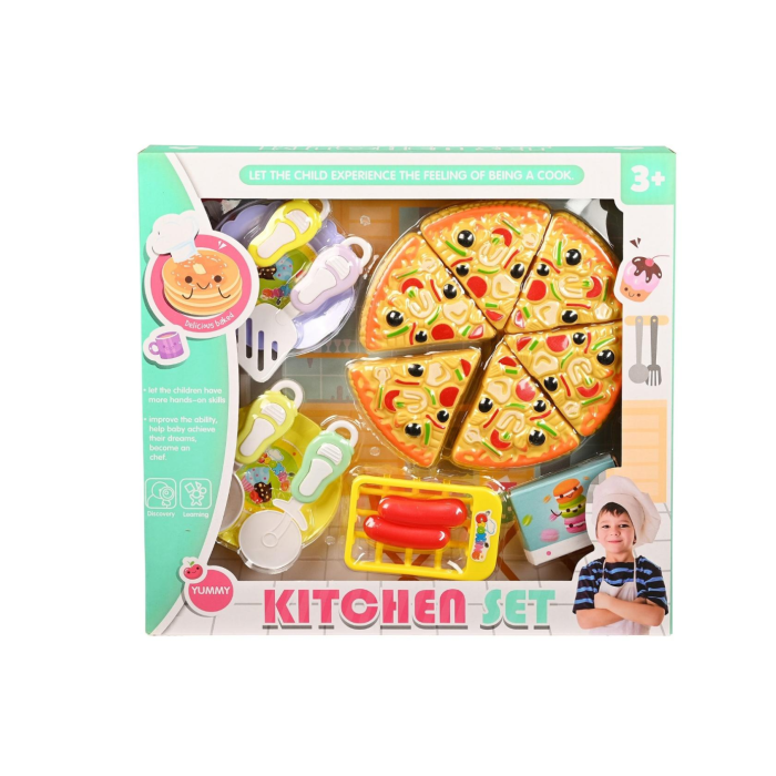 Σετ Pizza Κοπής Με Κουζινικά Martin Toys