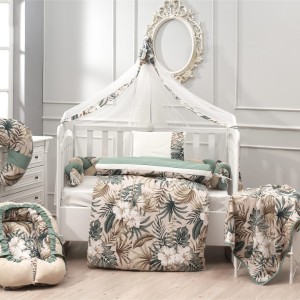 Σετ προίκας 3τμχ 70*140 Tropical Leaves ABO