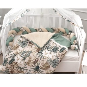 Σετ προίκας 3τμχ 70*140 Tropical Leaves ABO Σετ προίκας 3τμχ 70*140 Tropical Leaves ABO