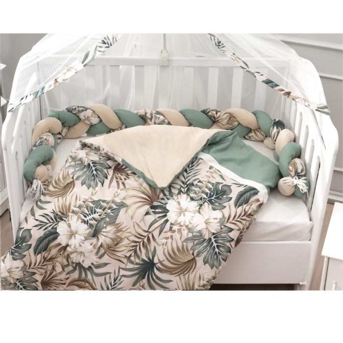 Σετ προίκας 3τμχ 70*140 Tropical Leaves ABO Σετ προίκας 3τμχ 70*140 Tropical Leaves ABO