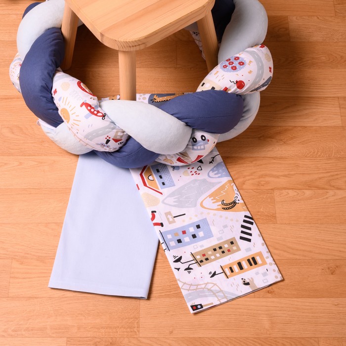 Σετ Σεντόνια Λίκνου 2τμχ 70*120 Boy On Adventure Abo Σετ Σεντόνια Λίκνου 2τμχ 70*120 Boy On Adventure Abo