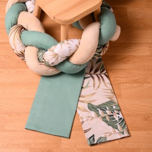 Σετ Σεντόνια Λίκνου 2τμχ 70*120 Tropical Leaves Abo Σετ Σεντόνια Λίκνου 2τμχ 70*120 Tropical Leaves Abo