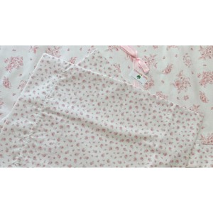 Σετ Σεντόνια Λίκνου 3τμχ Ροζ Figlio Bino