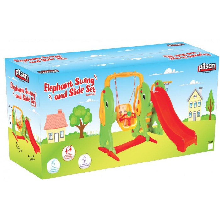 Σετ Τσουλήθρα Και Κούνια Elephant 06161 Pilsan