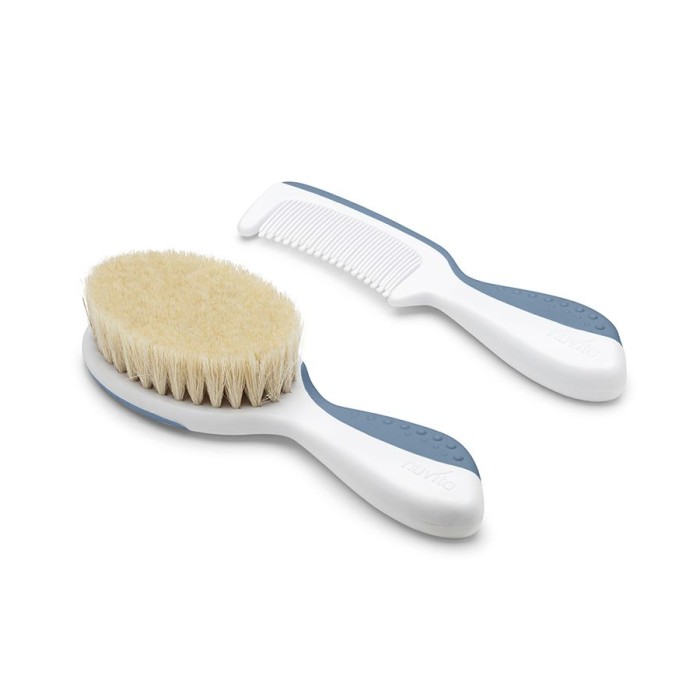 Σετ Βρεφική Βούρτσα και Χτένα 1137 Powder Blue Nuvita