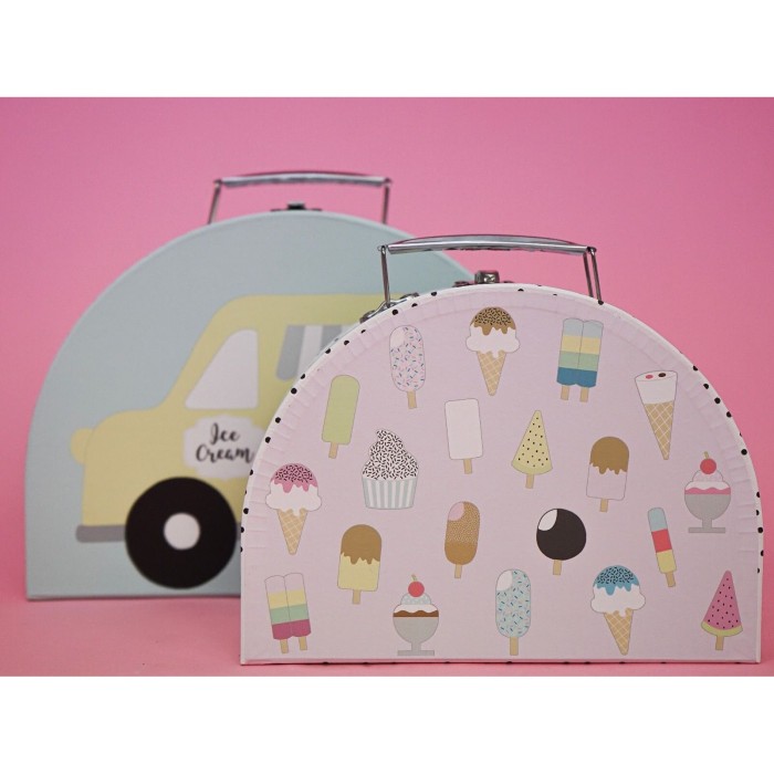 Σετ Χάρτινα Βαλιτσάκια Αποθήκευσης Παγωτά 2τμχ Jabadabado Σετ Χάρτινα Βαλιτσάκια Αποθήκευσης Παγωτά 2τμχ Jabadabado