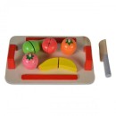 Σετ Ξύλινη Σανίδα Κοπής Φρούτα 4306 Moni Toys