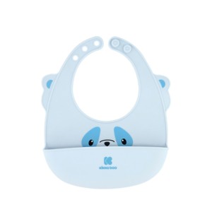 Σαλιάρα Σιλικόνης Μπλε Kikka Boo