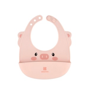 Σαλιάρα Σιλικόνης Ροζ Kikka Boo