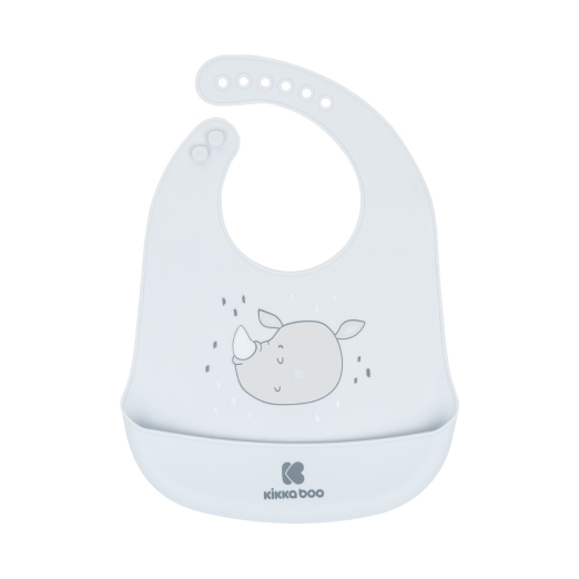 Σαλιάρα Σιλικόνης Σαβάνα Μπλε Kikka Boo