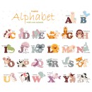 Sipo Αυτοκόλλητα Τοίχου Animal Alphabet