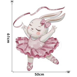 Sipo Αυτοκόλλητα Τοίχου Ballerina Bunny Sipo Αυτοκόλλητα Τοίχου Ballerina Bunny
