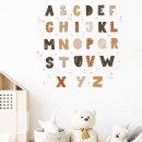 Sipo Αυτοκόλλητα Τοίχου Boho Alphabet