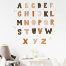 Sipo Αυτοκόλλητα Τοίχου Boho Alphabet