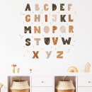Sipo Αυτοκόλλητα Τοίχου Boho Alphabet