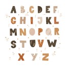 Sipo Αυτοκόλλητα Τοίχου Boho Alphabet