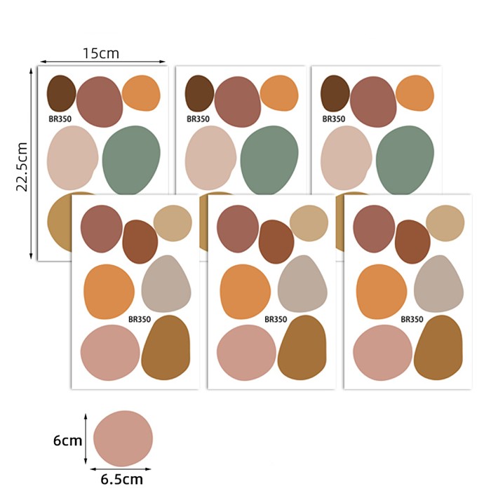 Sipo Αυτοκόλλητα Τοίχου Boho Dots