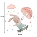 Sipo Αυτοκόλλητα Τοίχου Bunny On Skateboard