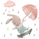 Sipo Αυτοκόλλητα Τοίχου Bunny On Skateboard