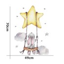 Sipo Αυτοκόλλητα Τοίχου Bunny On Swing