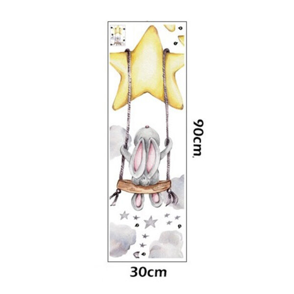 Sipo Αυτοκόλλητα Τοίχου Bunny On Swing