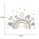 Sipo Αυτοκόλλητα Τοίχου Cute Animals