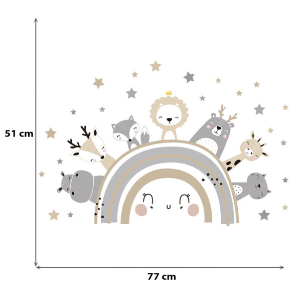 Sipo Αυτοκόλλητα Τοίχου Cute Animals