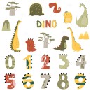 Sipo Αυτοκόλλητα Τοίχου Dino Numbers Sipo Αυτοκόλλητα Τοίχου Dino Numbers