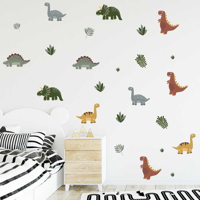 Sipo Αυτοκόλλητα Τοίχου Mini Dinosaurs Sipo Αυτοκόλλητα Τοίχου Mini Dinosaurs