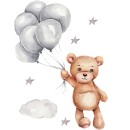 Sipo Αυτοκόλλητα Τοίχου Teddy Bear With Balloons