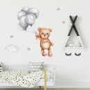 Sipo Αυτοκόλλητα Τοίχου Teddy Bear With Balloons
