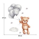 Sipo Αυτοκόλλητα Τοίχου Teddy Bear With Balloons