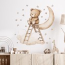 Sipo Αυτοκόλλητα Τοίχου Teddy bear on a ladder