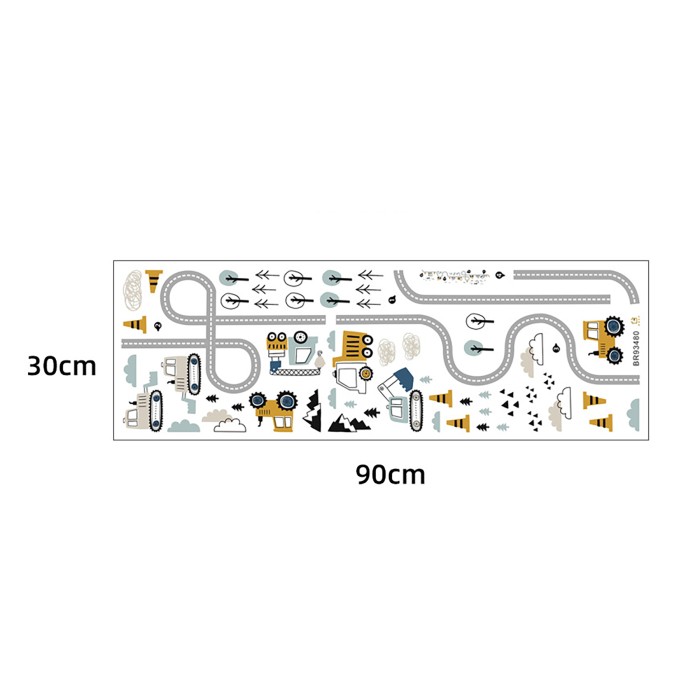 Sipo Αυτοκόλλητα Τοίχου Tractors on street Sipo Αυτοκόλλητα Τοίχου Tractors on street
