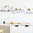 Sipo Αυτοκόλλητα Τοίχου Tractors on street Sipo Αυτοκόλλητα Τοίχου Tractors on street