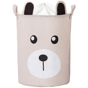 Sipo Πολυχρηστικό Καλάθι Με Κορδόνι Μπεζ Αρκουδάκι 43 Λίτρα