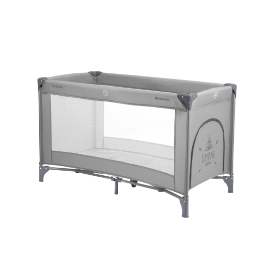 Παρκοκρέβατο 1 Επιπέδου  So Gifted Grey 2023 Kikka Boo