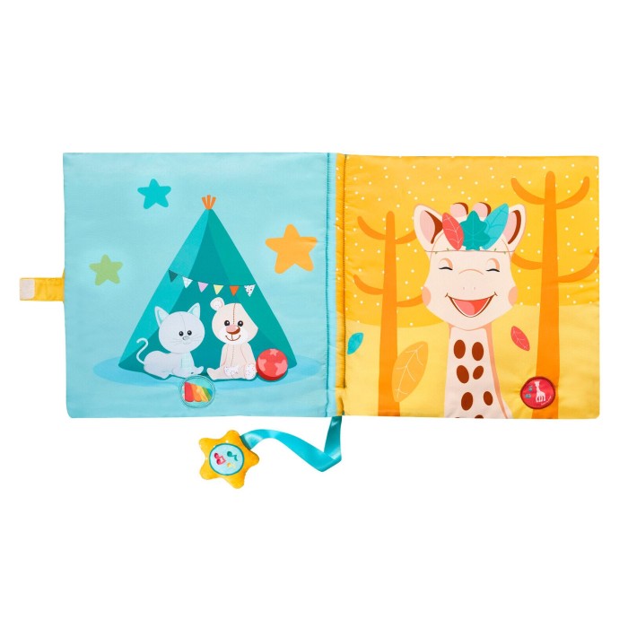 Σόφι Kαμηλοπάρδαλη Μεγάλο Yφασμάτινο Βιβλίο Mε Δραστηριότητες "Αγγίζω και παίζω" Σόφι Kαμηλοπάρδαλη Μεγάλο Yφασμάτινο Βιβλίο Mε Δραστηριότητες "Αγγίζω και παίζω"